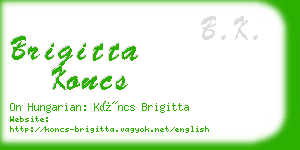 brigitta koncs business card